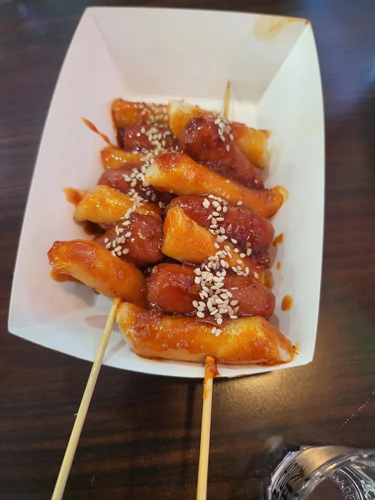 Firend Sausage and Rice Cake